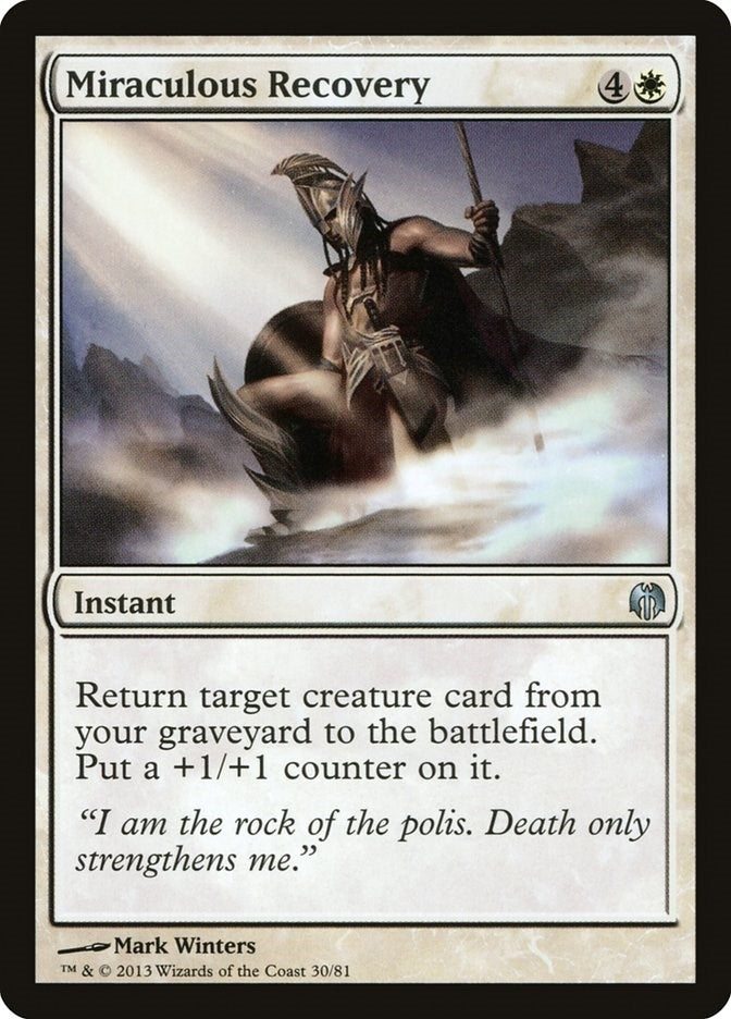 Image for Miraculous Recovery (30) (DDL) - Magic: The Gathering