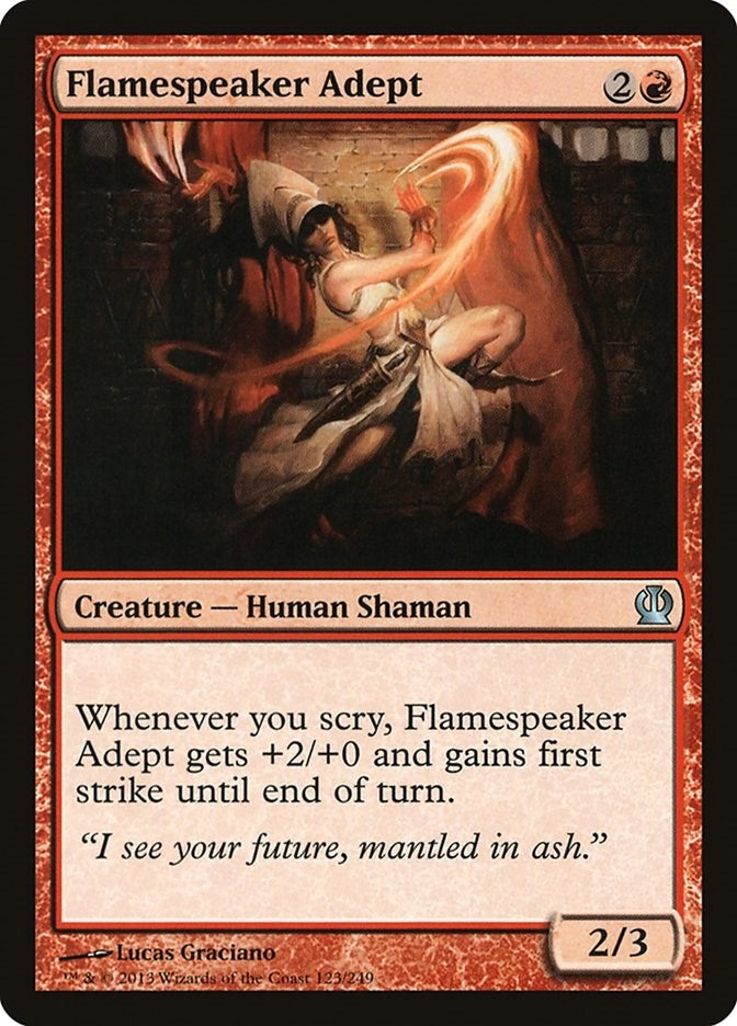 Image for Flamespeaker Adept (123) (THS) - Magic: The Gathering