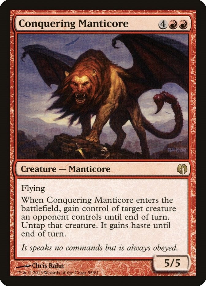 Image for Conquering Manticore (55) - Magic: The Gathering