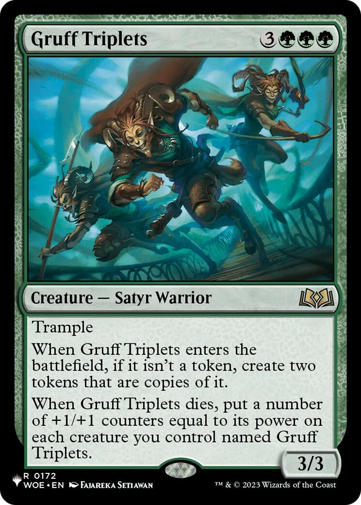 Image for Gruff Triplets (172) (LIST) - Magic: The Gathering