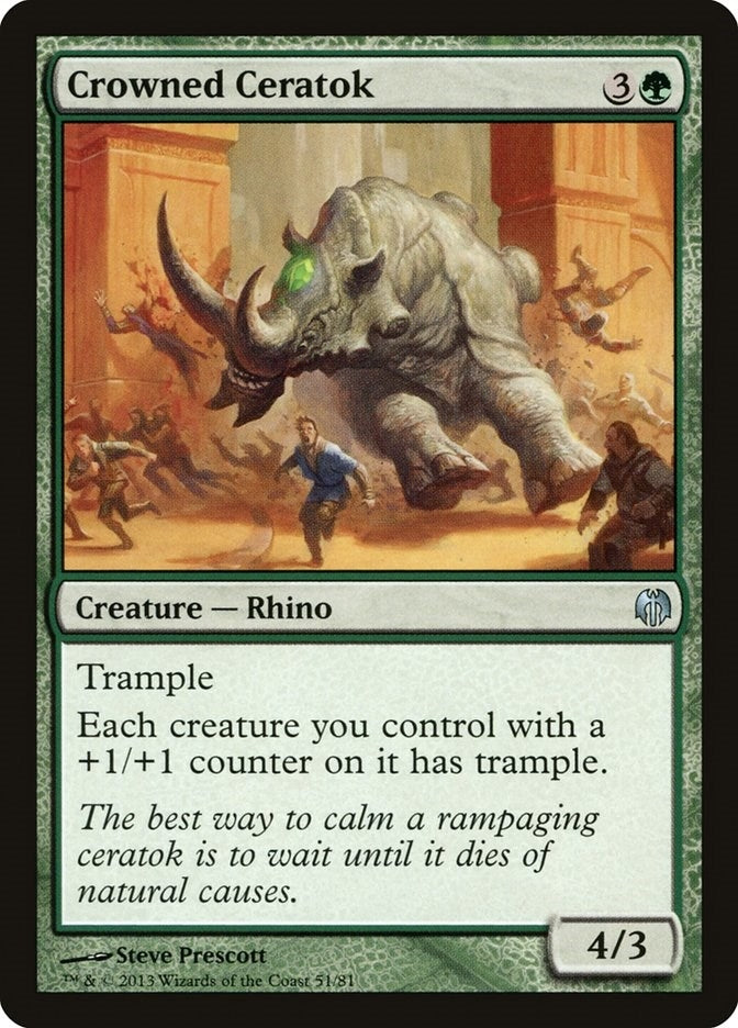 Image for Crowned Ceratok (51) - Magic: The Gathering