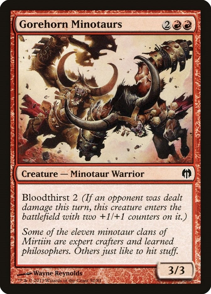 Image for Gorehorn Minotaurs (52) (DDL) - Magic: The Gathering