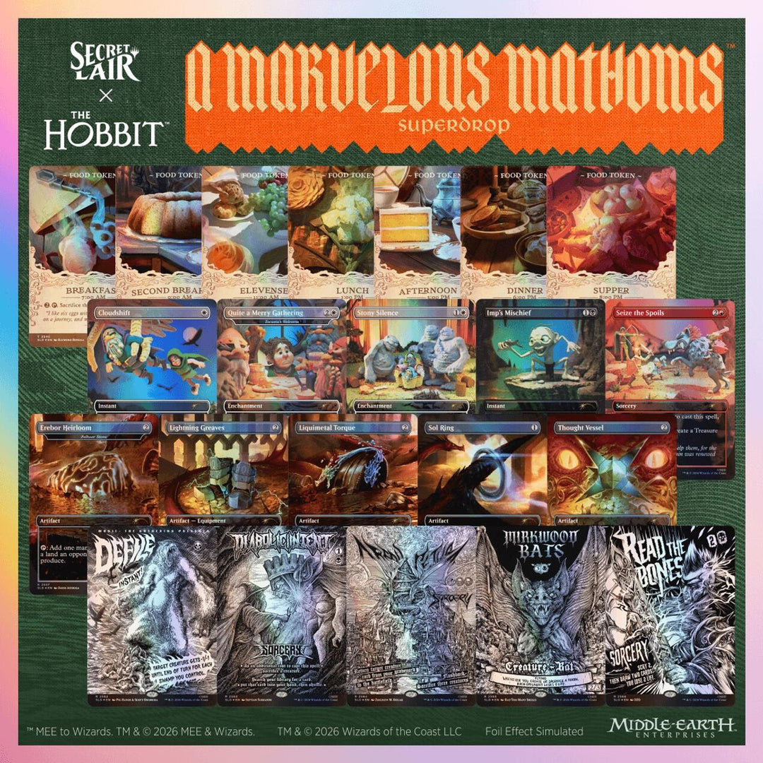 Image for Secret Lair x The Hobbit: A Marvelous Mathoms Superdrop - Riddles in the Dark Foil Bundle - Magic: The Gathering