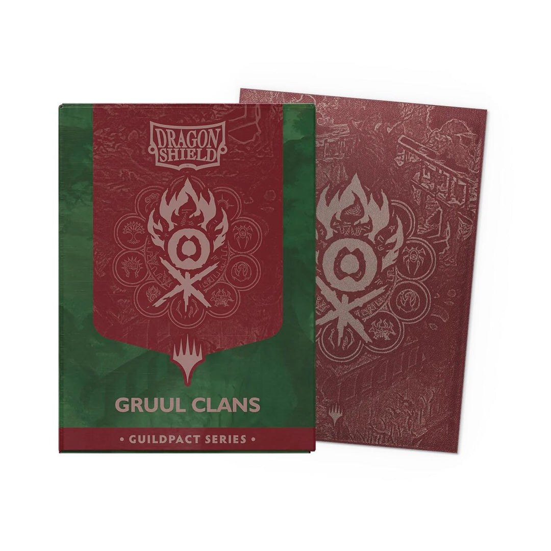 Image for Dragon Shield Guildpact Series Dual Matte: Standard Art Sleeves - Gruul Clans (100-Pack) - Card Sleeves