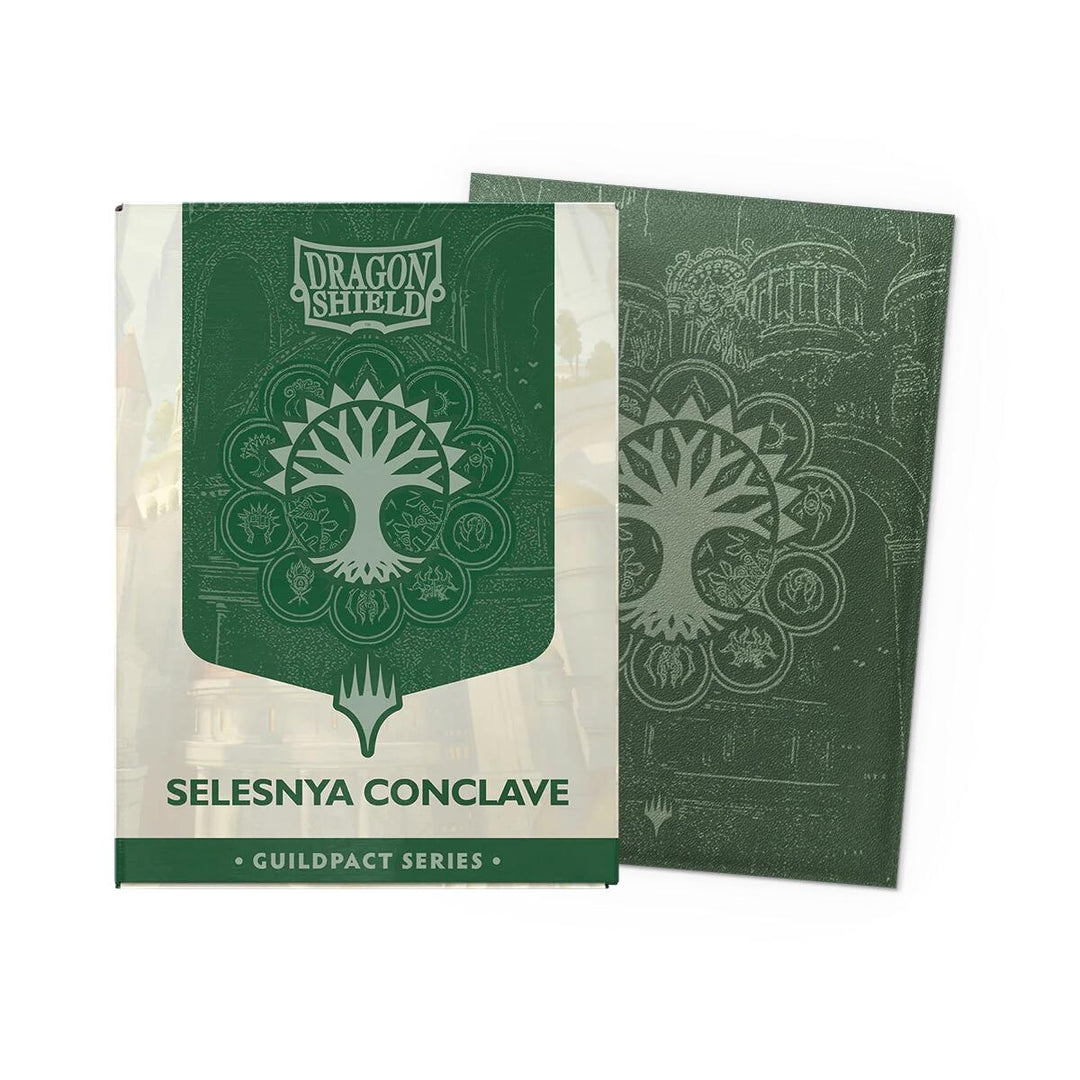 Image for Dragon Shield Guildpact Series Dual Matte: Standard Art Sleeves - Selesnya Conclave (100-Pack) - Card Sleeves
