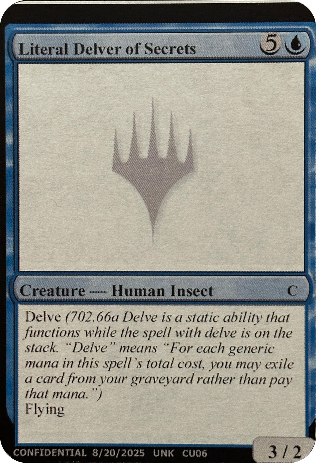 Image for Literal Delver of Secrets (UNK) - Magic: The Gathering