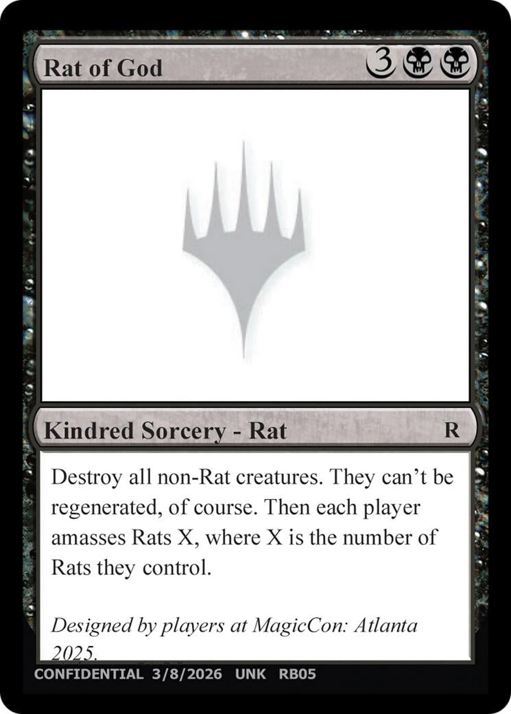 Image for Rat of God (UNK) - Magic: The Gathering