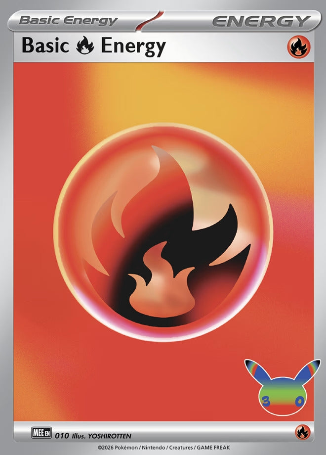 Image for Basic Fire Energy - 010 (30th Celebration) (010) (MEE) - Pokemon