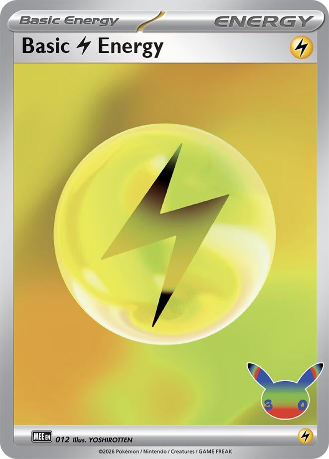 Image for Basic Lightning Energy - 012 (30th Celebration) (012) (MEE) - Pokemon