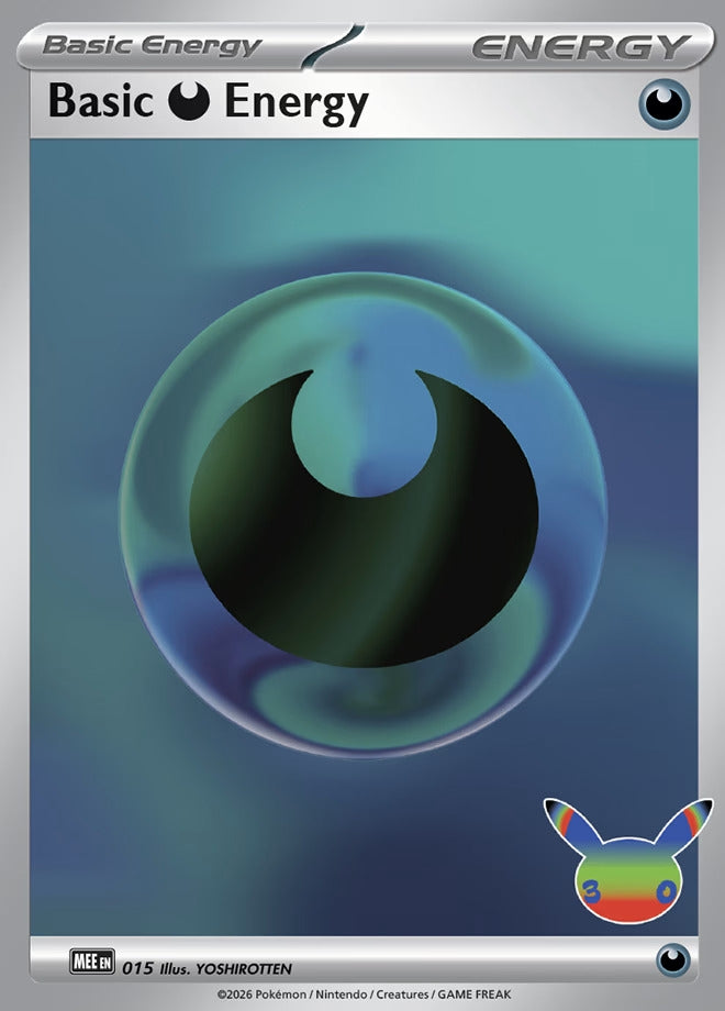 Image for Basic Darkness Energy - 015 (30th Celebration) (015) (MEE) - Pokemon