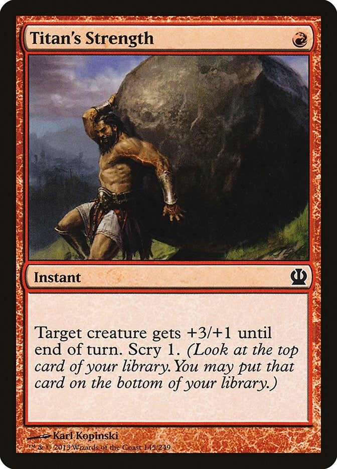 Image for Titan's Strength (145) - Magic: The Gathering