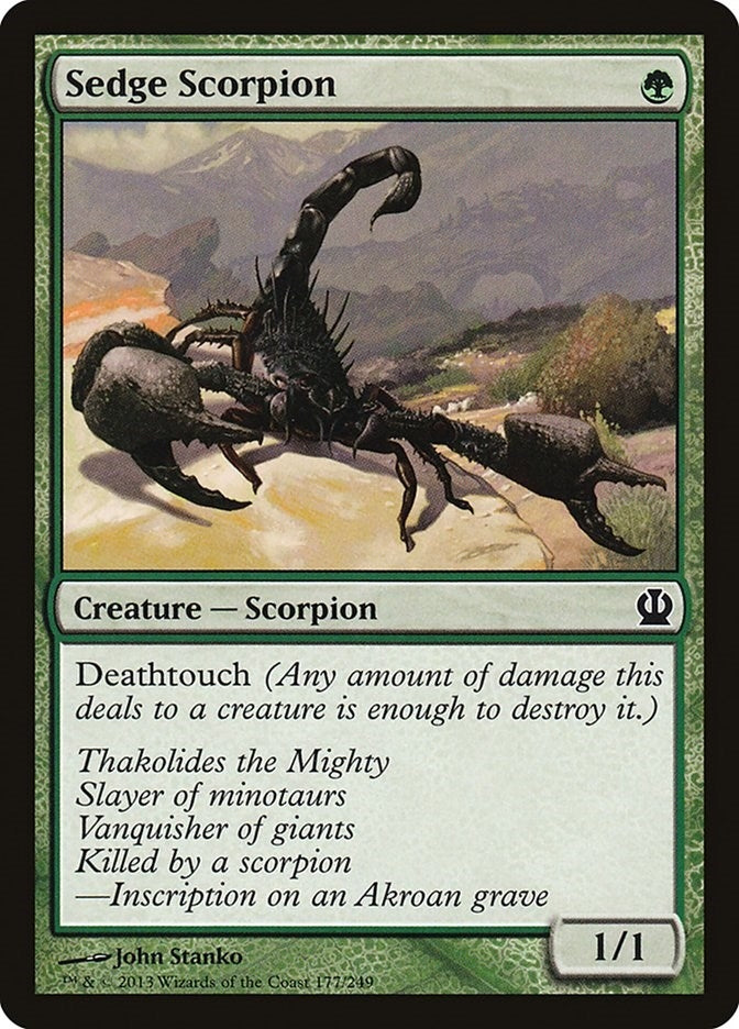 Image for Sedge Scorpion (177) (THS) - Magic: The Gathering