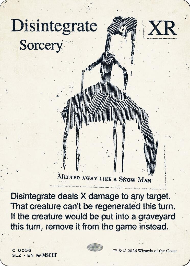 Image for Disintegrate (0056) (56) (SLZ) - Magic: The Gathering