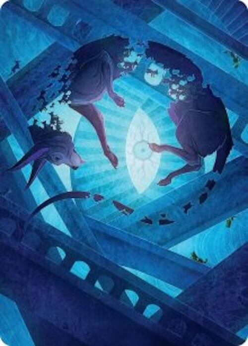 Image for Flickering Hound Art Card (45/54) (45) (ASFRA) - Magic: The Gathering
