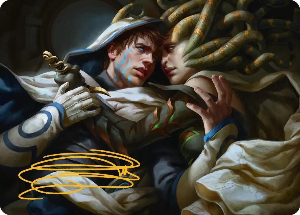 Image for Vraska's Final Mercy Art Card (Gold-Stamped Signature) (15) (ASFRA) - Magic: The Gathering