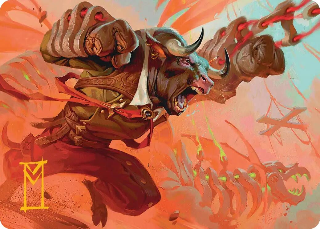 Image for Tether Technician Art Card (Gold-Stamped Signature) (19) (ASFRA) - Magic: The Gathering