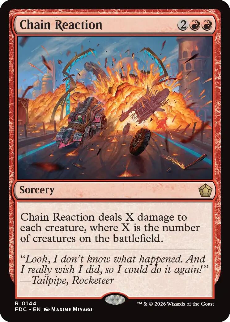 Image for Chain Reaction (144) (FDC) - Magic: The Gathering