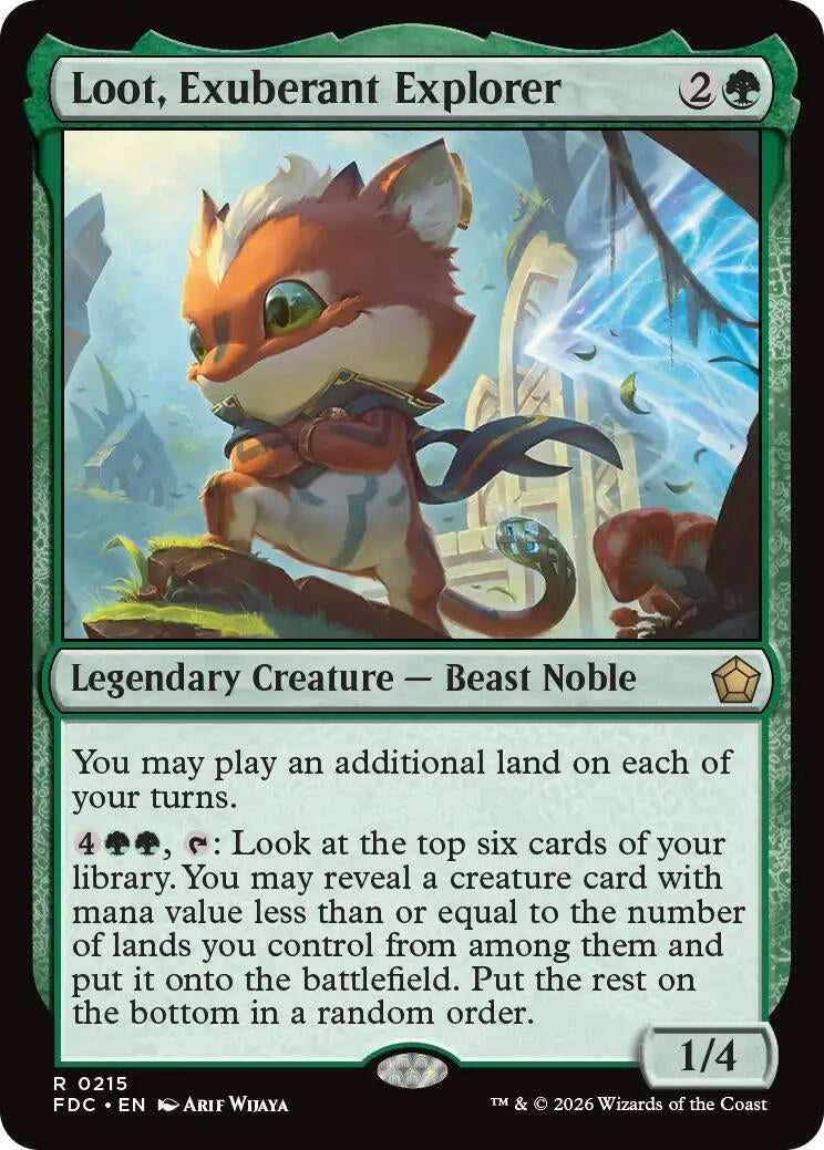 Image for Loot, Exuberant Explorer (215) (FDC) - Magic: The Gathering