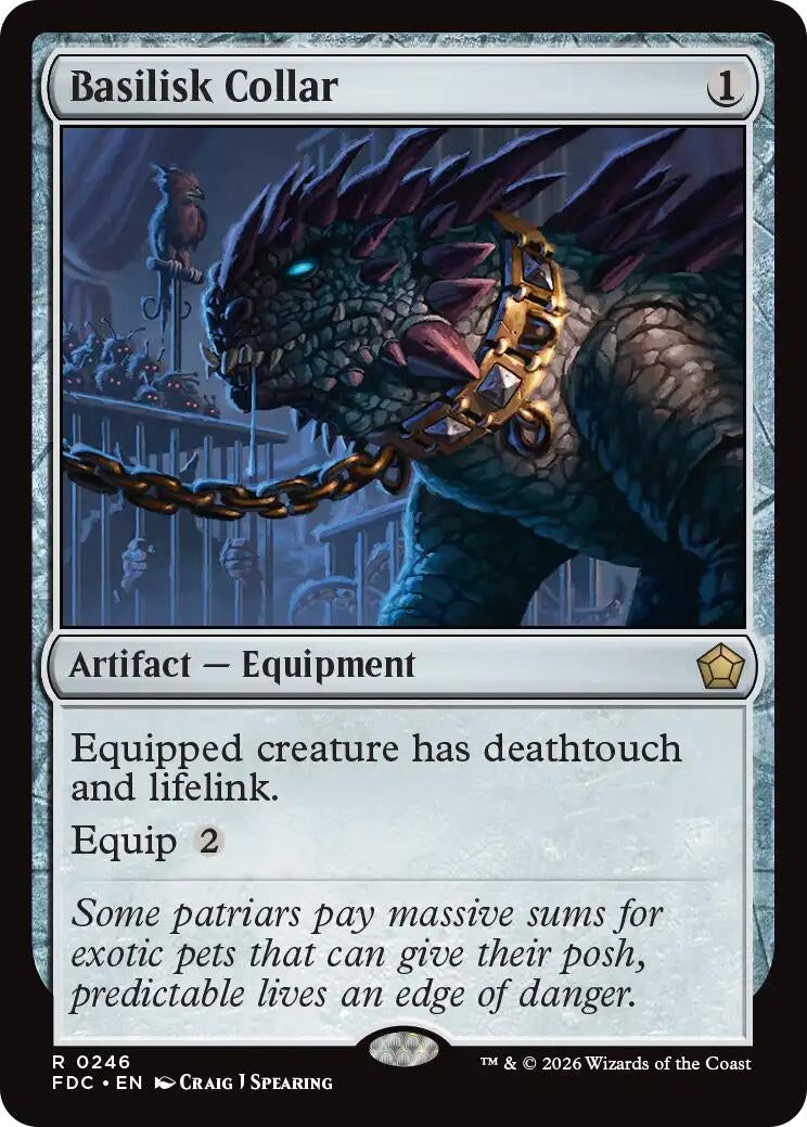 Image for Basilisk Collar (246) (FDC) - Magic: The Gathering