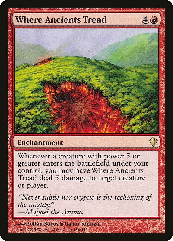 Image for Where Ancients Tread (130) (C13) - Magic: The Gathering