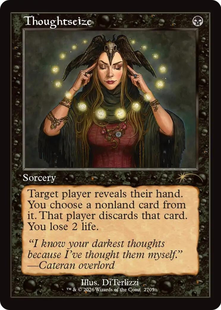 Image for Thoughtseize (2705) (Retro Frame) (2705) (SLD) - Magic: The Gathering