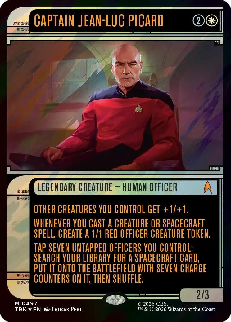 Image for Captain Jean-Luc Picard (Showcase) (Surge Foil) (497) (TRK) - Magic: The Gathering