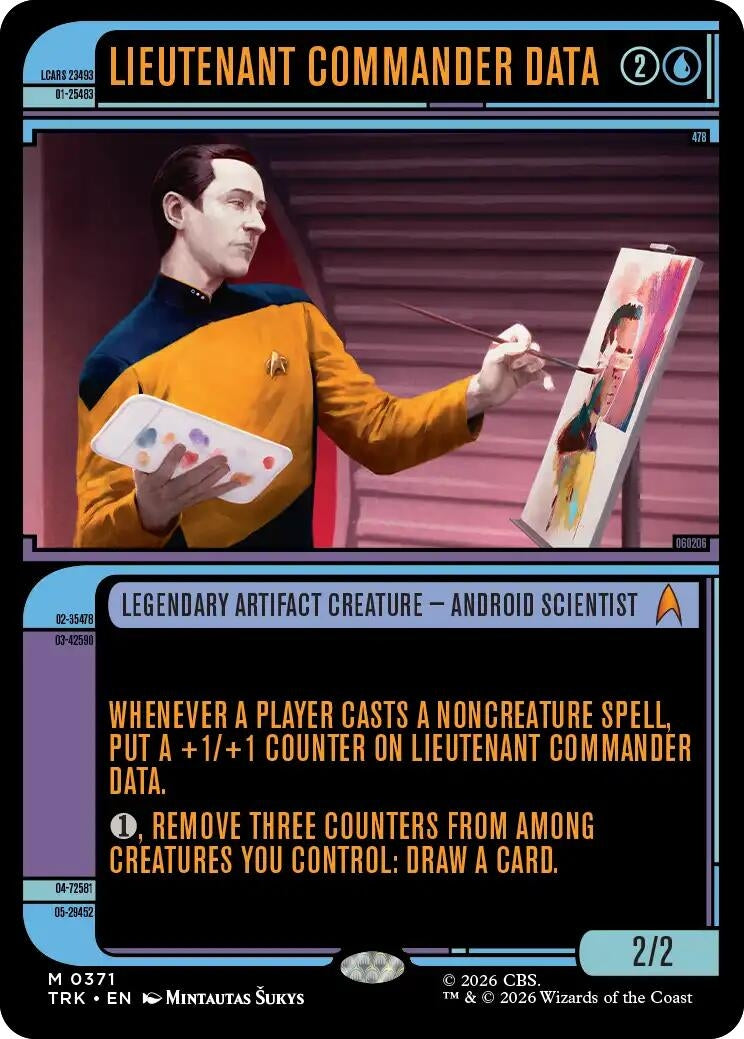 Image for Lieutenant Commander Data (Showcase) (371) (TRK) - Magic: The Gathering