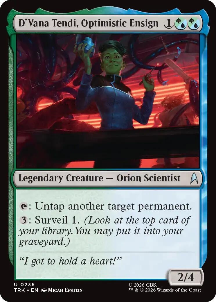 Image for D'Vana Tendi, Optimistic Ensign (236) (TRK) - Magic: The Gathering