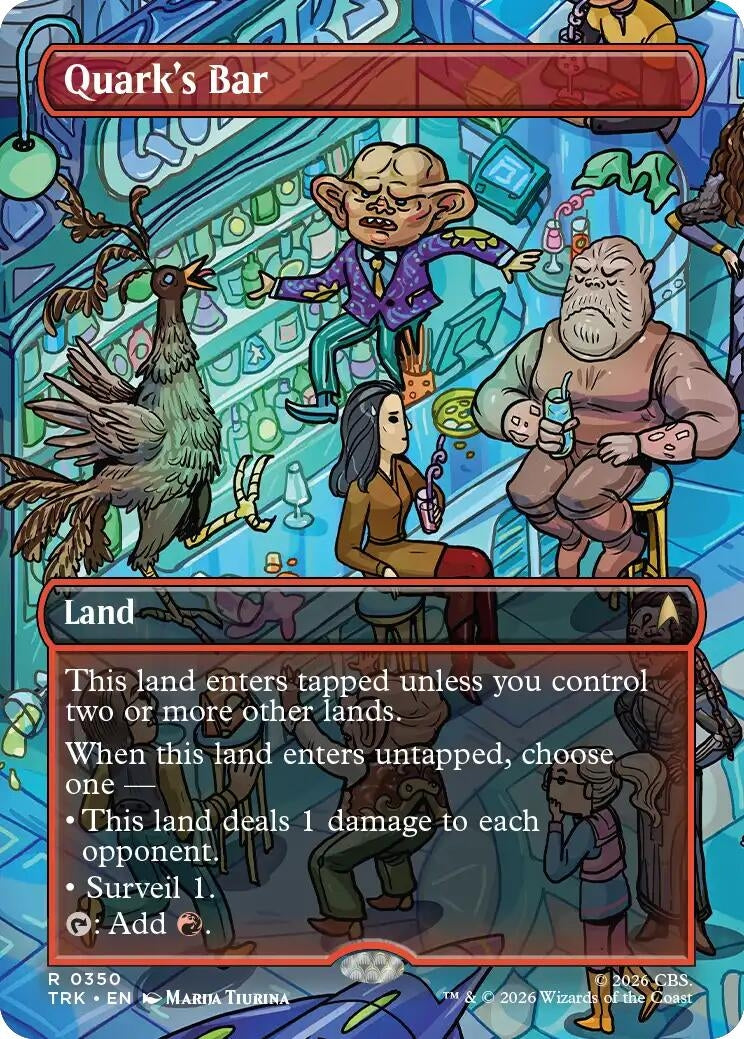 Image for Quark's Bar (Borderless) (0350) (350) (TRK) - Magic: The Gathering