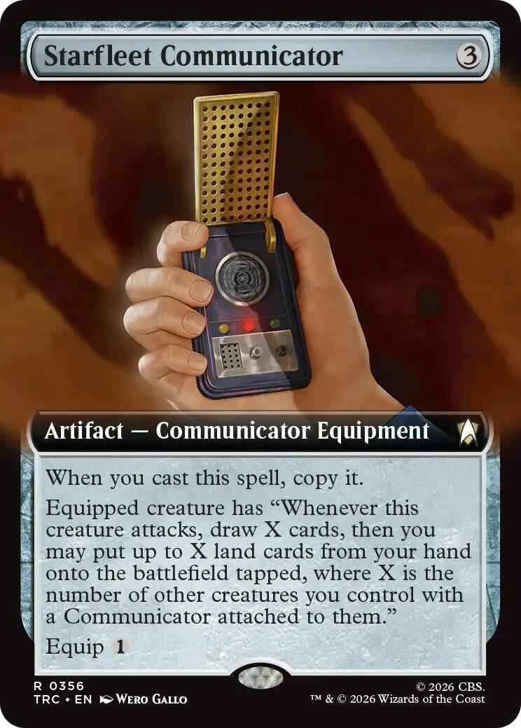Image for Starfleet Communicator (Extended Art) (356) (TRC) - Magic: The Gathering