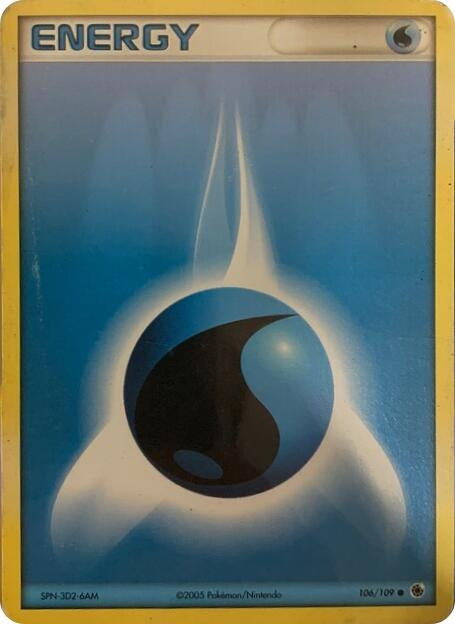 Image for Water Energy - 106/109 (2005 No E Reader) (PR) - Pokemon