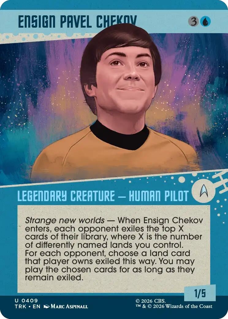Image for Ensign Pavel Chekov (Showcase) (409) (TRK) - Magic: The Gathering