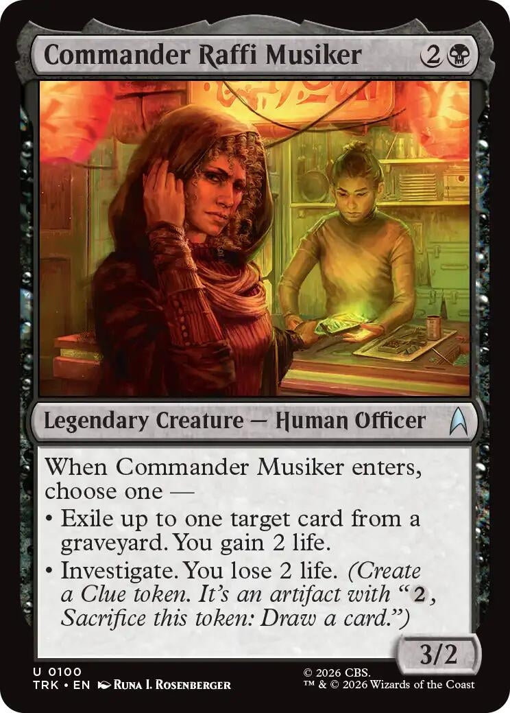 Image for Commander Raffi Musiker (100) (TRK) - Magic: The Gathering
