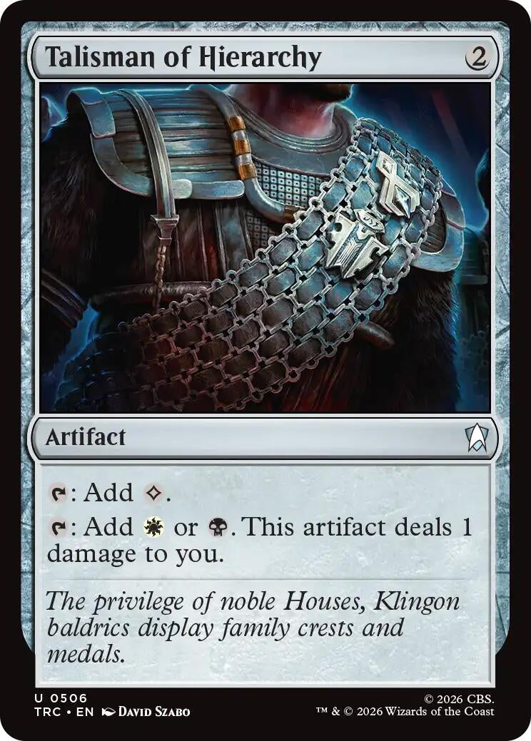 Image for Talisman of Hierarchy (506) (TRC) - Magic: The Gathering