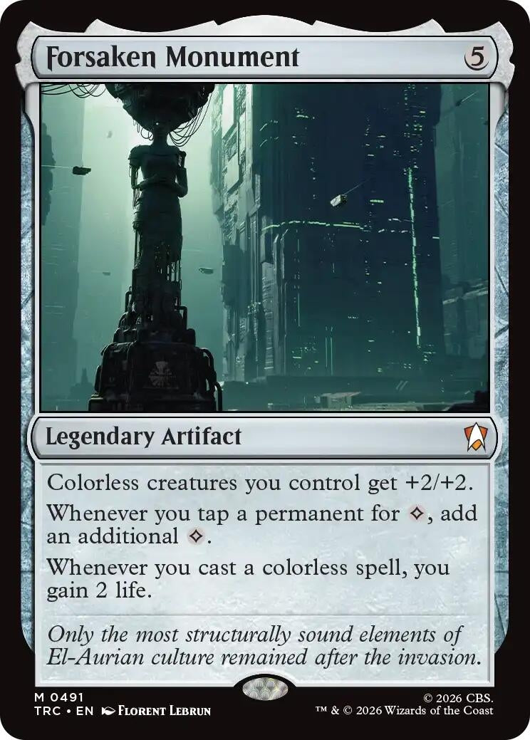 Image for Forsaken Monument (Surge Foil) (491) (TRC) - Magic: The Gathering