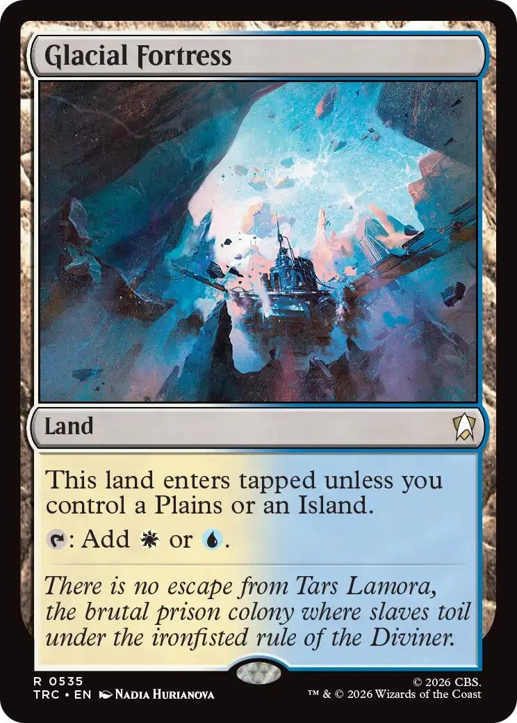 Image for Glacial Fortress (Surge Foil) (535) (TRC) - Magic: The Gathering