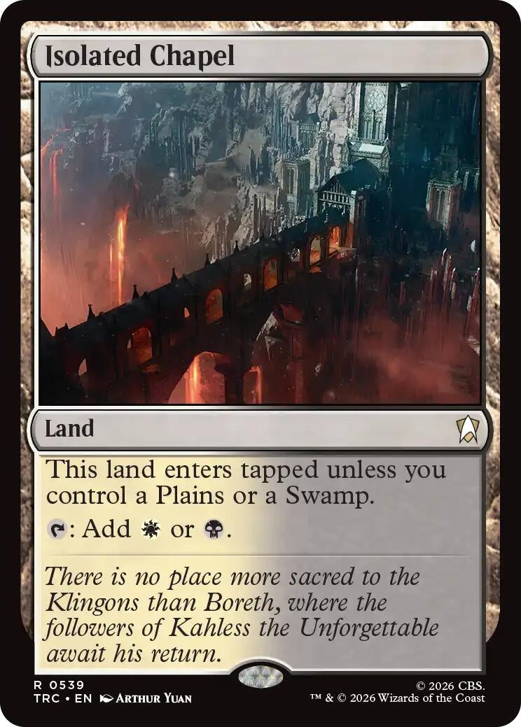 Image for Isolated Chapel (Surge Foil) (539) (TRC) - Magic: The Gathering