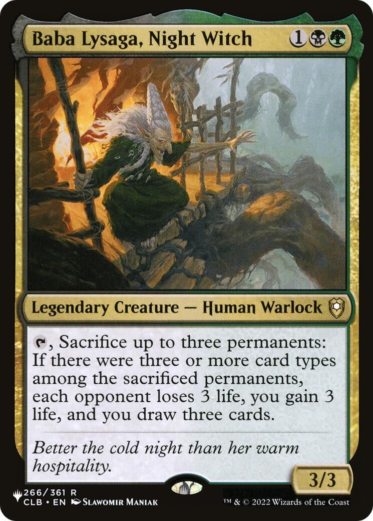 Image for Baba Lysaga, Night Witch (266) (LIST) - Magic: The Gathering