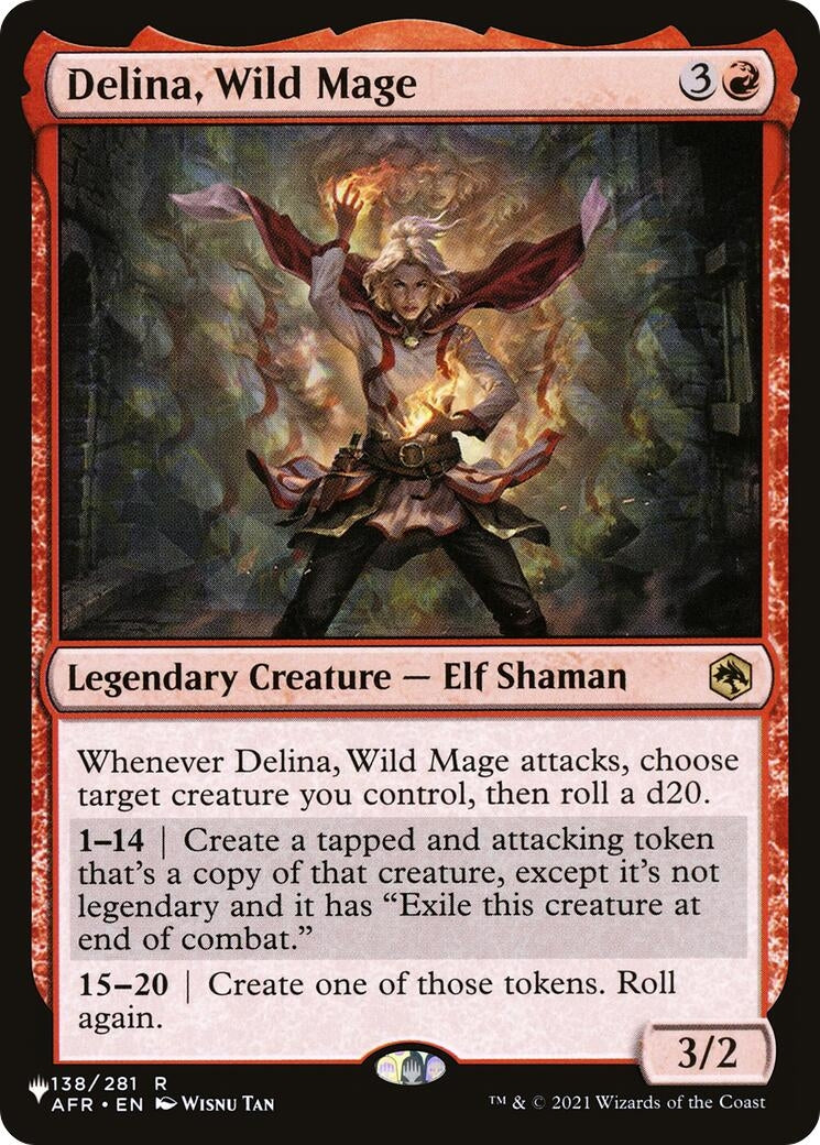 Image for Delina, Wild Mage (138) (LIST) - Magic: The Gathering