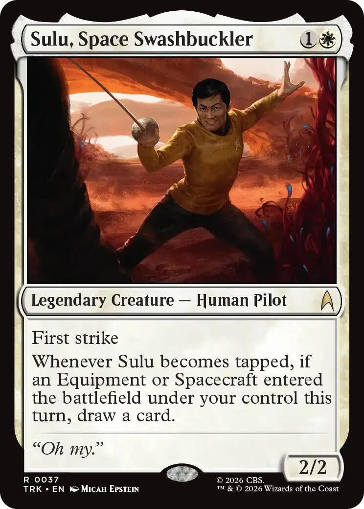 Image for Sulu, Space Swashbuckler (37) (TRK) - Magic: The Gathering