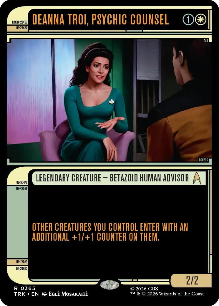 Image for Deanna Troi, Psychic Counsel (Showcase) (365) (TRK) - Magic: The Gathering