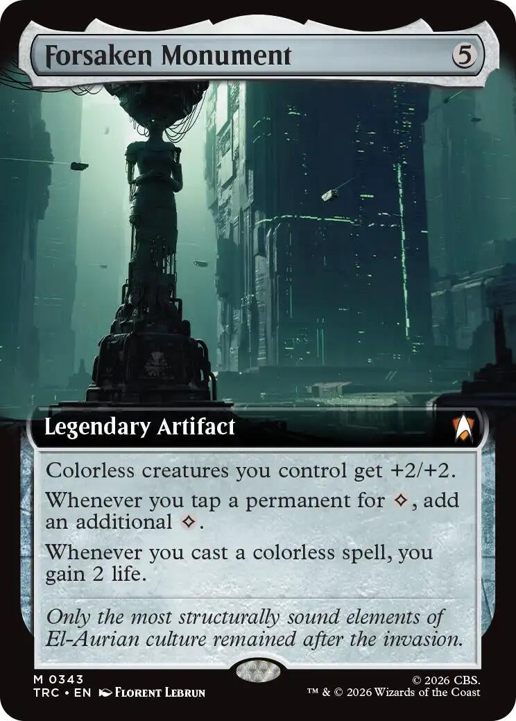 Image for Forsaken Monument (Extended Art) (343) (TRC) - Magic: The Gathering