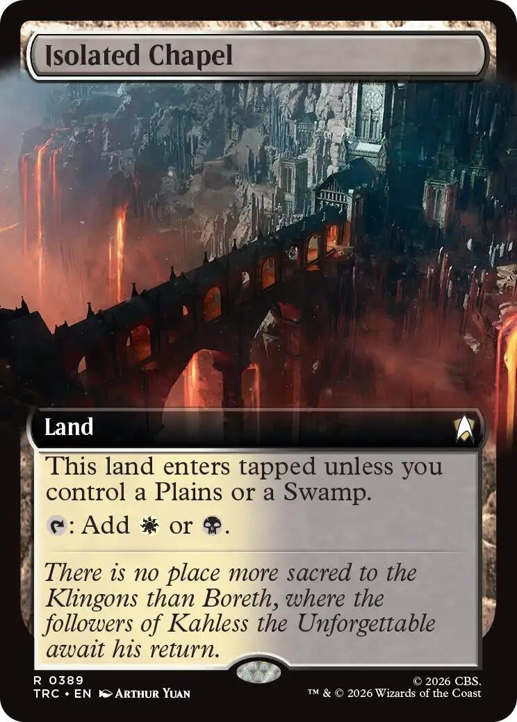 Image for Isolated Chapel (Extended Art) (389) (TRC) - Magic: The Gathering