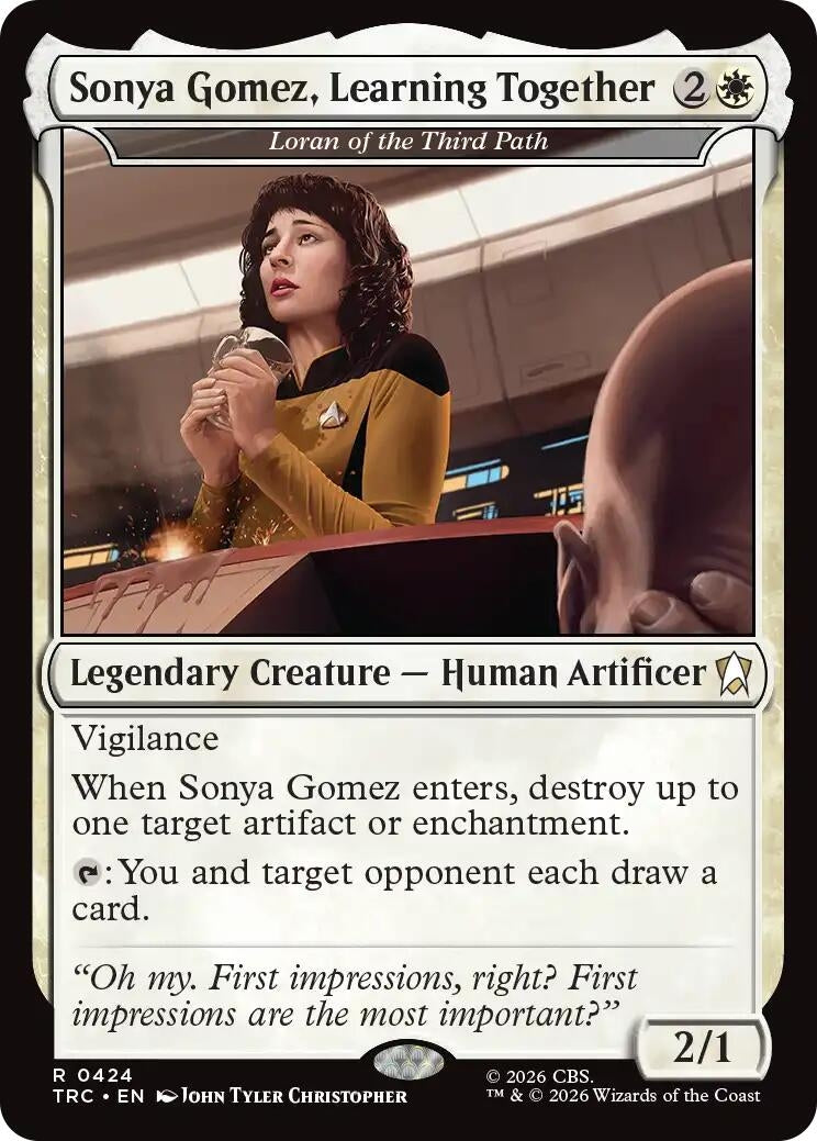 Image for Sonya Gomez, Learning Together - Loran of the Third Path (Surge Foil) (424) (TRC) - Magic: The Gathering