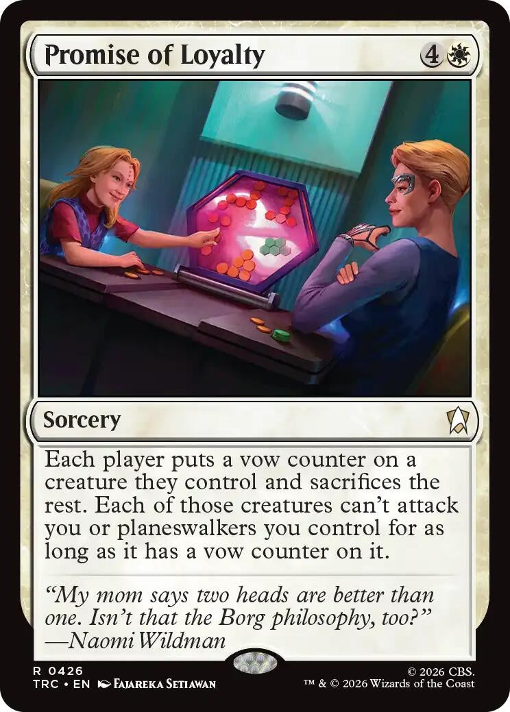 Image for Promise of Loyalty (Surge Foil) (426) (TRC) - Magic: The Gathering