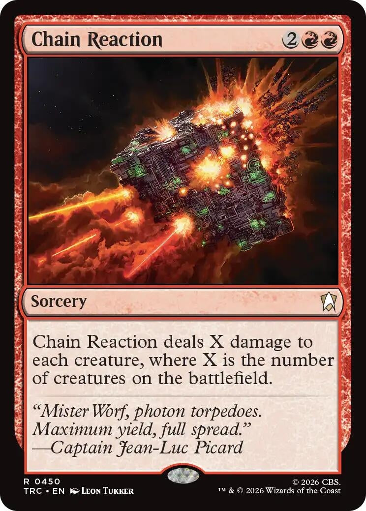 Image for Chain Reaction (Surge Foil) (450) (TRC) - Magic: The Gathering