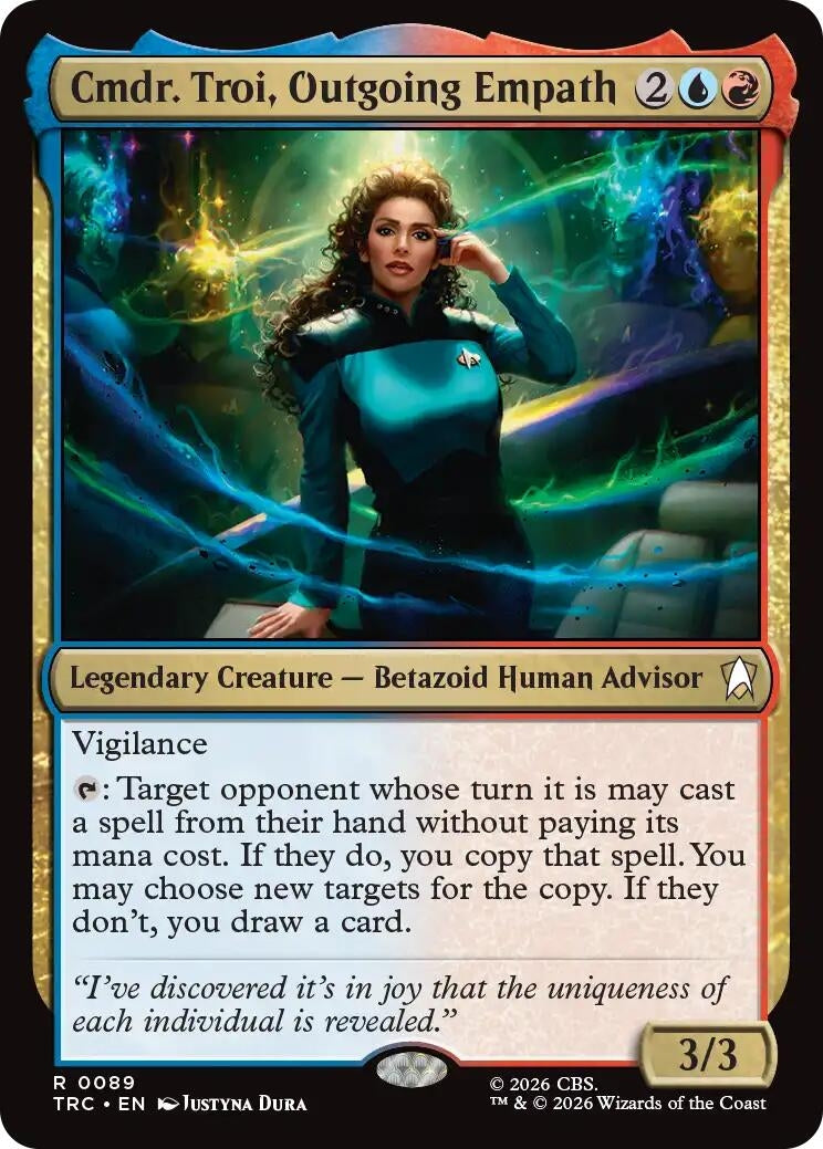 Image for Cmdr. Troi, Outgoing Empath (89) (TRC) - Magic: The Gathering