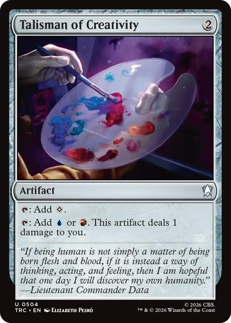 Image for Talisman of Creativity (Surge Foil) (504) (TRC) - Magic: The Gathering