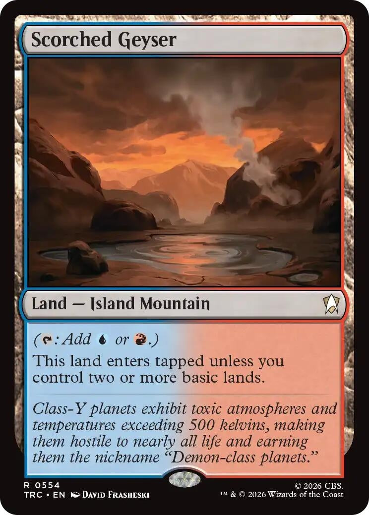 Image for Scorched Geyser (554) (TRC) - Magic: The Gathering