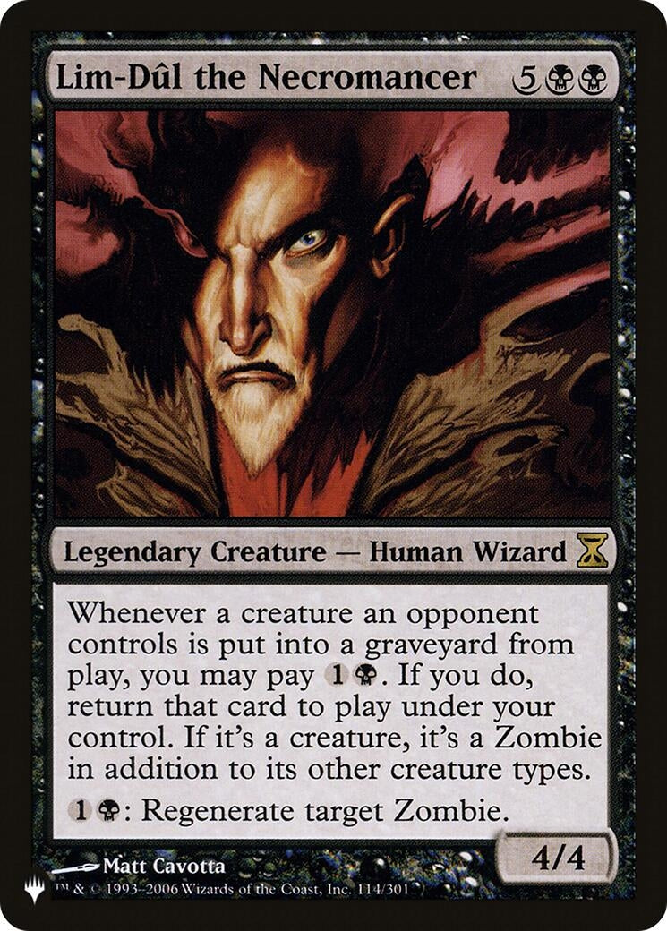 Image for Lim-Dul the Necromancer (114) (LIST) - Magic: The Gathering